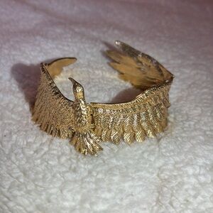 Zara Gold Ckoker Bird with wings spread